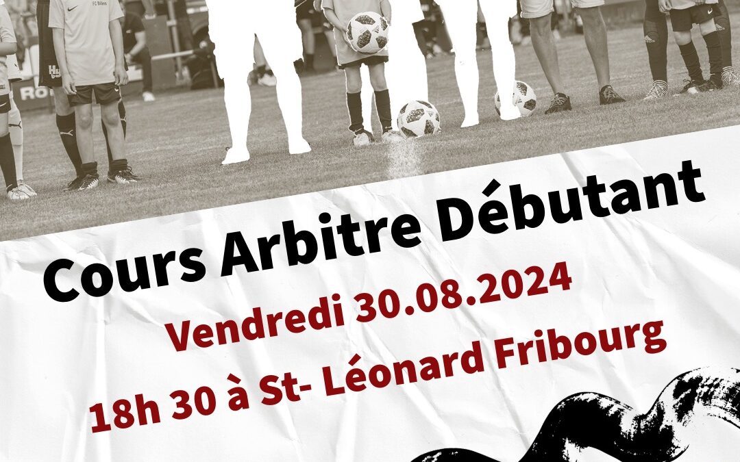 Cours arbitre débutant